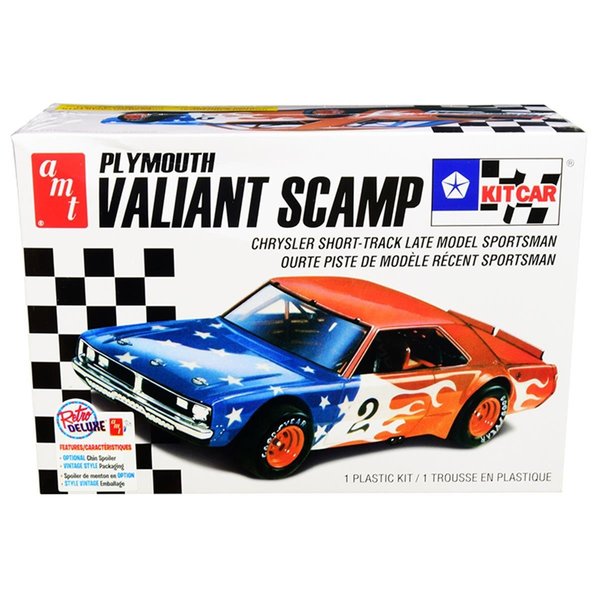 Amt Skill 2 Model Kit Plymouth Valiant Scamp Kit Car 1 by 25 Scale Model AMT1171M